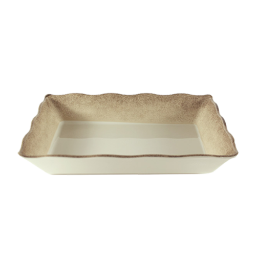 Thunder Group SD3314J 96 oz. Jazz-Patterned Rectangular Serving Bowl