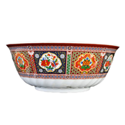 Thunder Group 5307TP 6 7/8" Swirl Bowl, Peacock 32 oz. | Case of 12