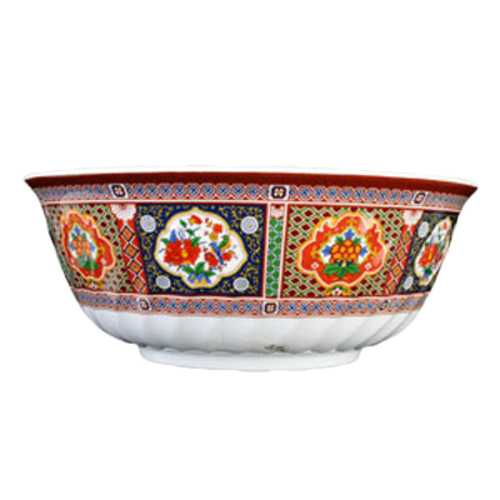 Thunder Group 5307TP 6 7/8" Swirl Bowl, Peacock 32 oz. | Case of 12