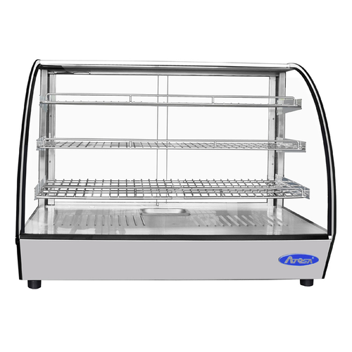 Atosa CHDC-56 36" Countertop Curved Glass Heated Display Case | 5.7 Cu. Ft.