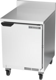 Beverage Air WTR24AHC-FIP 24" Worktop Refrigerator with 4" Foamed-In Backsplash | 5.16 Cu. Ft.