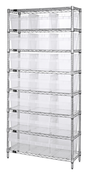 Quantum WR8-809CL Shelving Unit, Wire