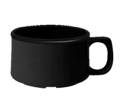 G.E.T. BF-080-BK Black Elegance 11 oz. Black Melamine Soup Mug | Case of 24