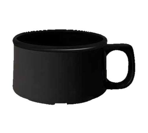 G.E.T. BF-080-BK Black Elegance 11 oz. Black Melamine Soup Mug | Case of 24