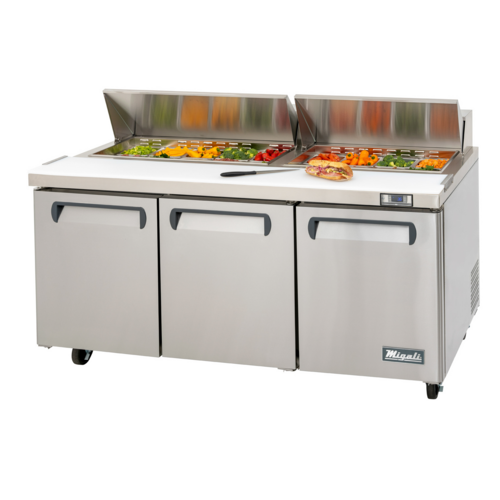 Migali Industries C-SP72-18-HC Sandwich / Salad Prep Table