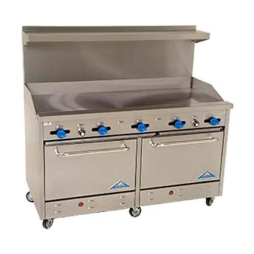 Comstock-Castle F3226-60 60" Gas Range w/ Griddle & (2) Ovens | 160,000 BTU