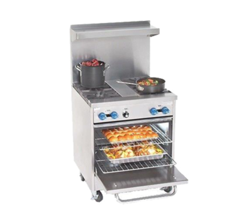 Comstock-Castle F326-1.5RB 30" Gas 2- Burner & Charbroiler Range w/ Standard Oven | 124,000 BTU