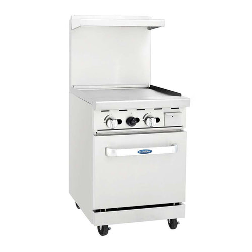 Atosa AGR-24G 24" CookRite Gas Range w/ Griddle Top | 74,000 BTU