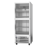 Beverage Air RI18HC-HG 28" 2-Glass Half Door Reach-In Refrigerator | 16.85 Cu. Ft.