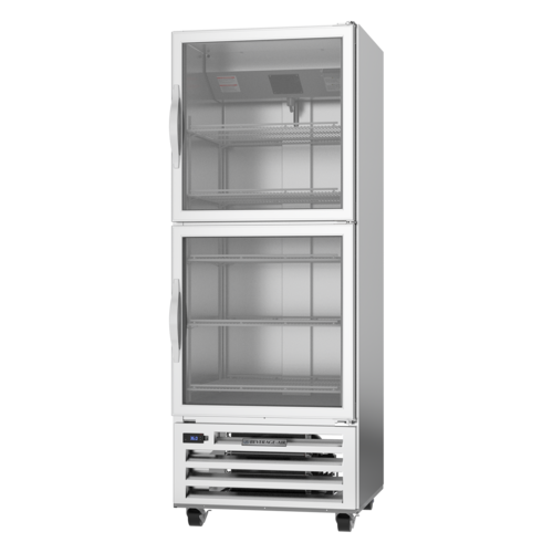 Beverage Air RI18HC-HG 28" 2-Glass Half Door Reach-In Refrigerator | 16.85 Cu. Ft.