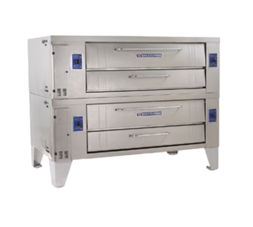 Bakers Pride Super Deck Y-602 60" Gas Pizza Double Deck Oven | 240,000 BTU