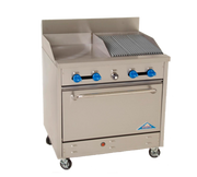Comstock-Castle F330-18-1.5RB 36" Gas Griddle & Charbroiler Range w/ Extra Wide Oven | 106,000 BTU