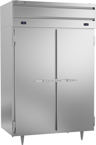 Beverage Air PRF24-24HC-1AS 2 Solid Door Dual Temp Refrigerator Freezer | 42.02 Cu. Ft.