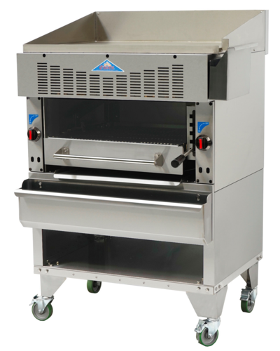 Comstock-Castle CCGOFB 40" Gas Upright Broiler with Griddle Top | 97,500 BTU