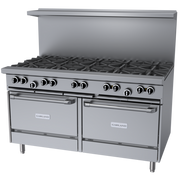 Garland G60-10RR 60" Gas Range w/ 10-Burners, & 2 Standard Ovens | 406,000 BTU