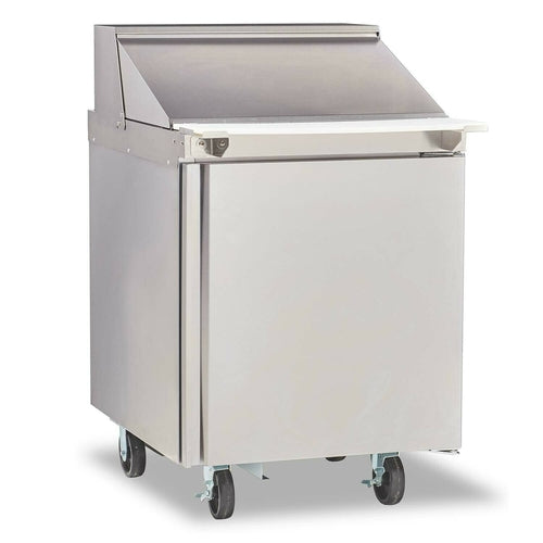 Delfield 4427NP-12M 27" 1-Door Mega Top Refrigerated Sandwich Prep Table | (12) 1/6 Pan