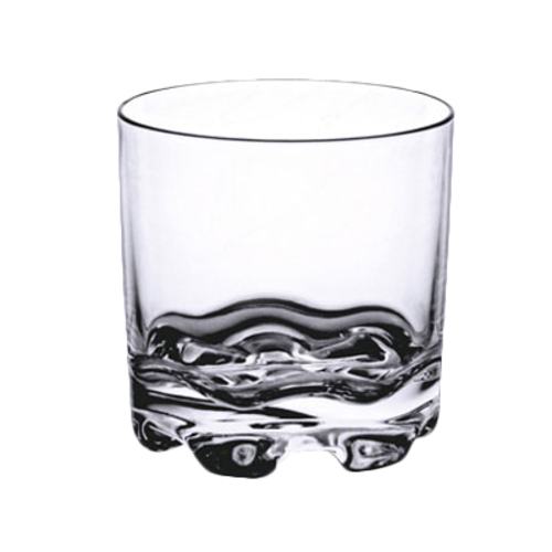 Thunder Group 8-1/2 oz. Stackable, Heavy Base, Clear Polycarbonate Rocks Glass | Model No. PLTHRG008C