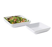 G.E.T. Midtown CS-8020-W White 1.5 qt Square Melamine Serving Bowl