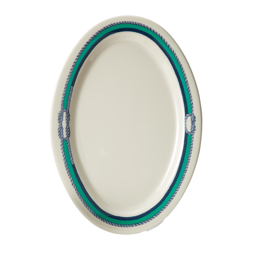 G.E.T. OP-120-FP Freeport 12" x 9" Oval Melamine Platter | Case of 12