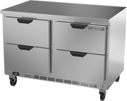 Beverage Air WTFD48AHC-4-FLT 48" 4 Drawer Worktop Freezer w/ Flat Top | 11.44 Cu. Ft.