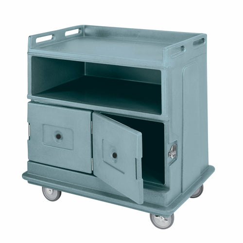 Cambro MDC24F Flat Top Insulated Beverage Service Cart | 2 Doors