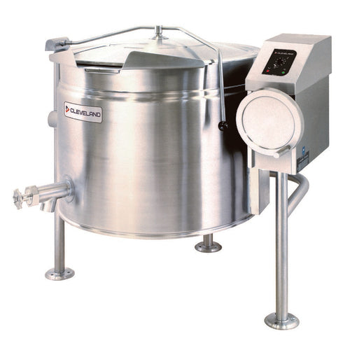 Cleveland KEL40TSH Short Series Full Jacket Electric Manual Tilting Kettle | 40 Gallon Capacity