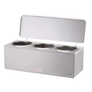 Server 92040 9 qt. Triple Well Cone Dip Warmer