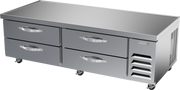 Beverage Air WTRCS72HC 72" 4 Drawer Worktop Chef Base Refrigerator | 14.51 Cu. Ft.