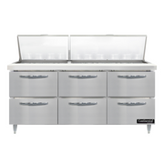 Continental Refrigerator D72N30M-D Refrigerated Counter, Mega Top Sandwich / Salad Unit