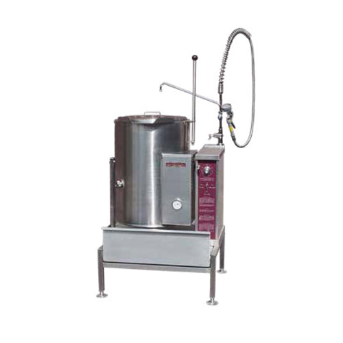 Crown Steam GC-12 12 Gal. Gas 2/3 Jacket Tilting Steam Kettle | 43,000 BTU