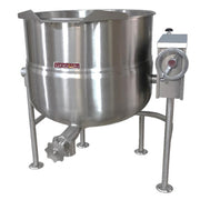 Crown Steam DLT-100 Direct Steam 2/3 Jacket Tilting Steam Kettle | 100 Gal. Capacity