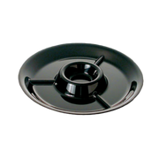 Thunder Group 16" Black Pearl Melamine Platter | Model No. RF6016BW