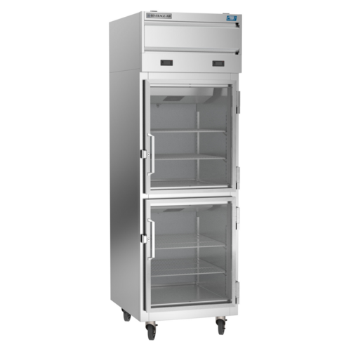 Beverage Air CT12-12HC-1HG 2 Glass Half Door Convertible Refrigerator Freezer | 18 Cu. Ft.