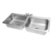 Advance Tabco DI-2-208 2 Compartment Drop-In Sink | 20" x 16"