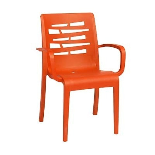 Grosfillex US118019 Essenza Stacking Outdoor Armchair | Orange