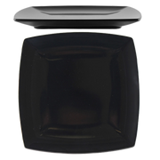 Thunder Group 29004BK 4-1/2" Black Square Melamine Plate | Case of 12