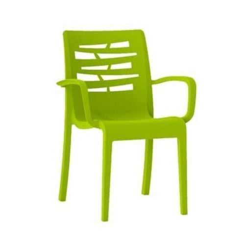 Grosfillex US811152 Essenza Stacking Outdoor Armchair | Fern Green