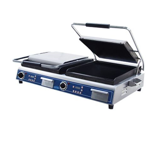 Globe GSGDUE14D 14" Dual Smooth Cast Iron Sandwich Grill