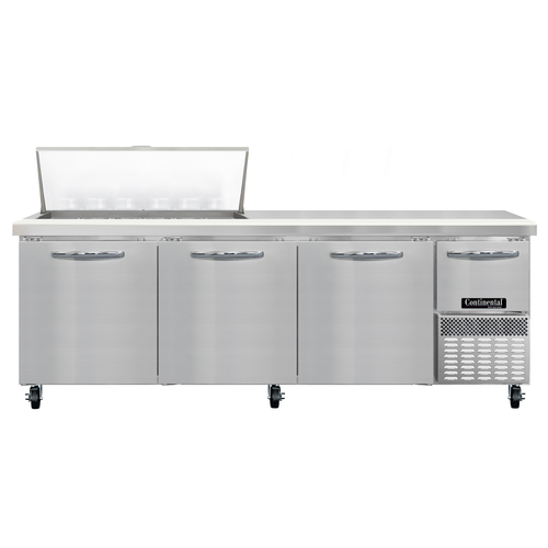 Continental Refrigerator RA93N18M Refrigerated Counter, Mega Top Sandwich / Salad Unit