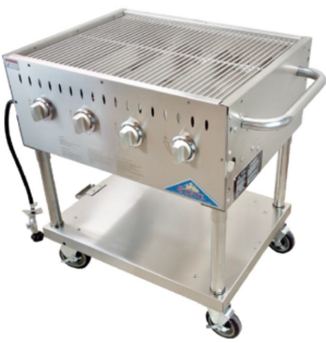 Comstock-Castle CS-GBBQ-30 34" Outdoor Gas Charbroiler Grill | 64,000 BTU