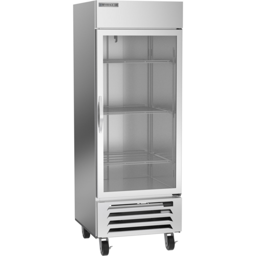 Beverage Air HBF27HC-1-G 30" 1 Glass Door Bottom Mount Reach-In Freezer | 25.97 Cu. Ft.