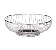 Tablecraft 4174 Chalet 9" Oval Chrome Wire Basket