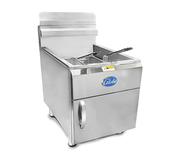 Globe GF30G 30 Lb. Countertop Natural Gas Fryer | 53,000 BTU