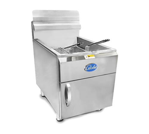 Globe GF30G 30 Lb. Countertop Natural Gas Fryer | 53,000 BTU