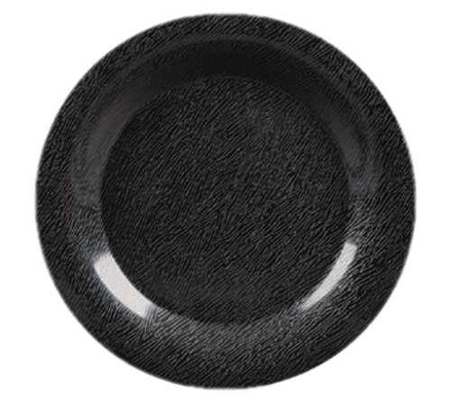 G.E.T. WP-9-EW-BK Etchedware Black 9" Melamine Plate | Case of 24