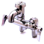 T&S Brass B-0669-POL 8" Center Wall Mount Service Sink Faucet