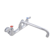 BK Resources BKF-10-G OptiFlow 8" Center Splash Mount Faucet w/10" Spout
