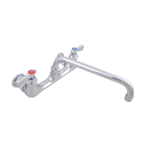 BK Resources BKF-10-G OptiFlow 8" Center Splash Mount Faucet w/10" Spout