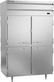 Beverage Air PRD2HC-1AHS 52" 8-Solid Half Door Pass Thru Refrigerator | 48.33 Cu. Ft.