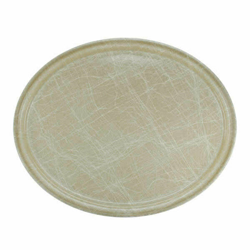 Cambro 2500 Camtray Fiberglass Oval Serving Tray | 19-1/4" x 24"